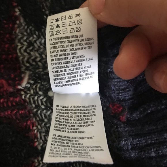 American eagle outfitters sweater abstract multicolor wool blend size M - Picture 13 of 13